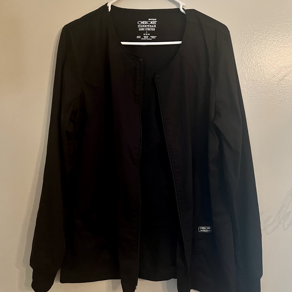 Cherokee Black Scrub Jacket